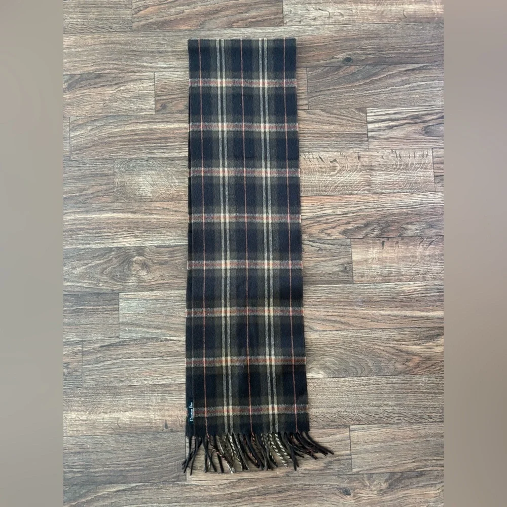 Vintage Christian Dior Monsieur Plaid Scarf